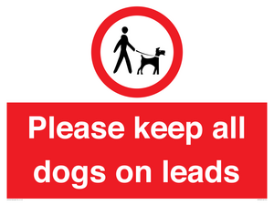 Please keep all dogs on leads